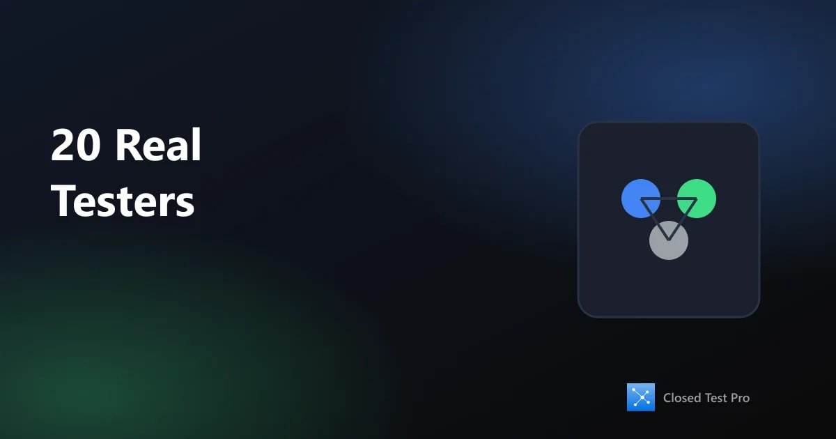 Pro Plan ($9.99): Get 20 Real Testers for Closed Testing