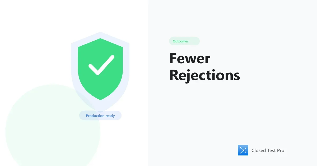 How Community-Based Testing Reduces Rejections