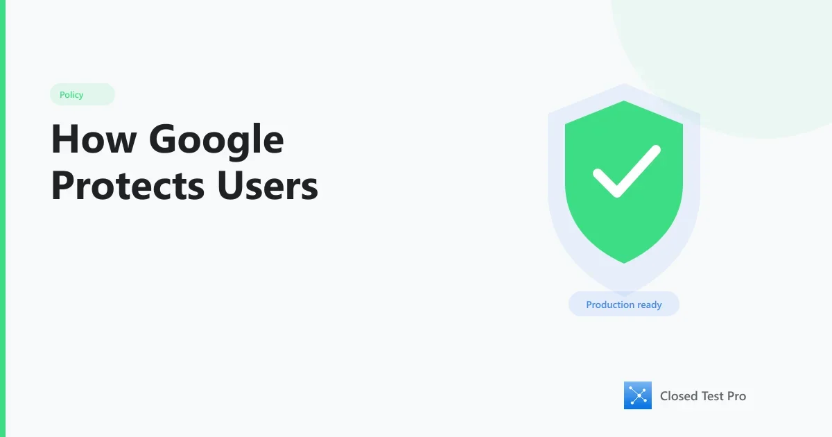 How Google Protects Users Through Closed Testing