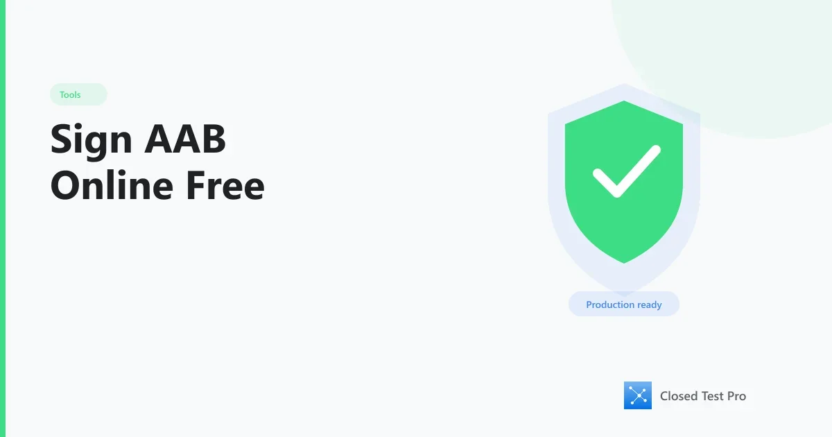 Sign an Android AAB Online Free: jarsigner Without Android Studio