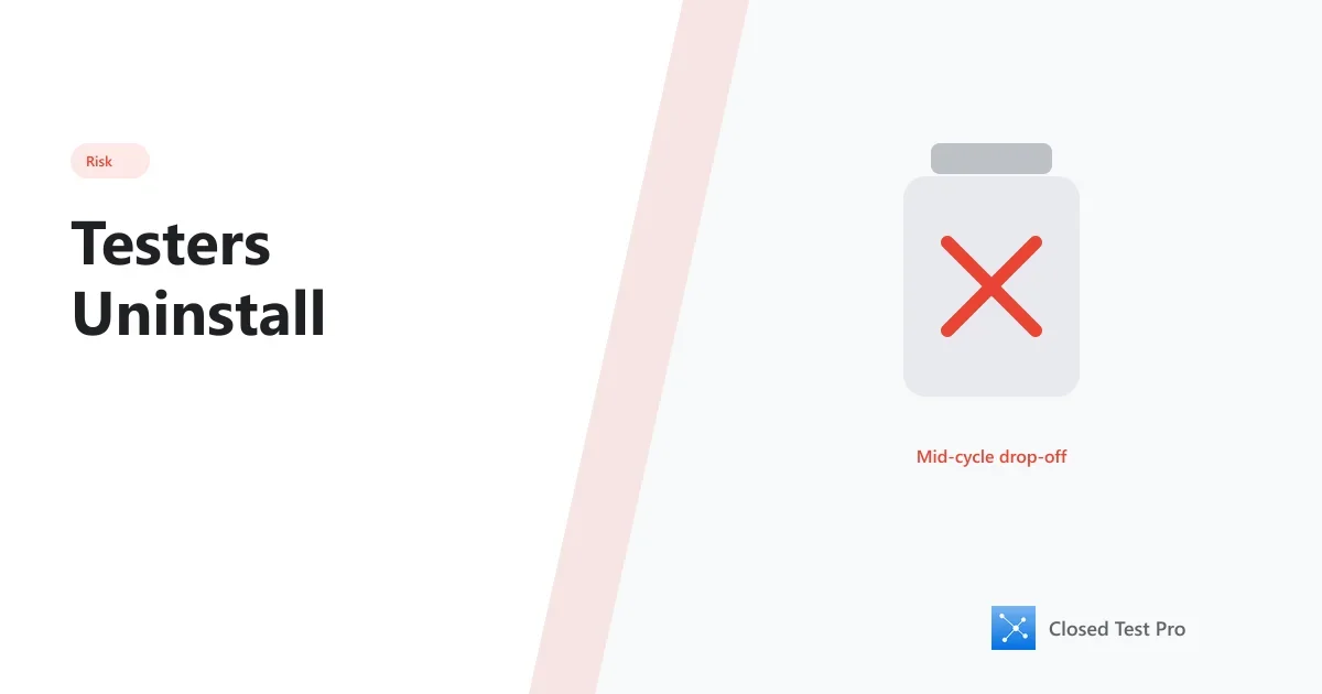 How Uninstall Signals Affect Closed Testing