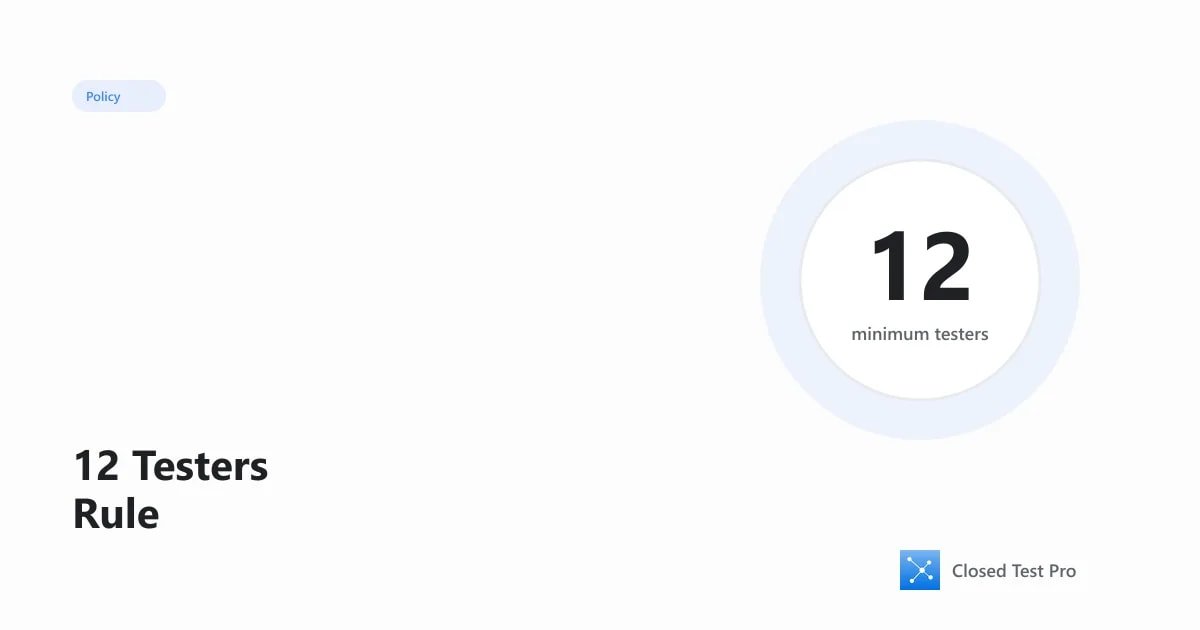 Google Play's 12 Testers / 14 Days Rule — What Actually Matters
